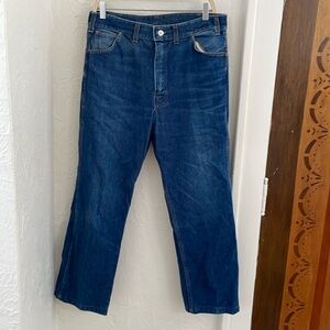 BIG B BROTHERHOOD Men's Bootcut Jeans Size 36X32 In Dark Wash